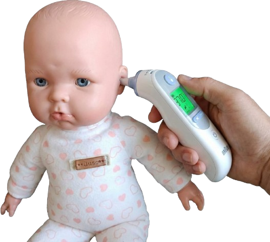 Prueba real Braun ThermoScan 7 en oído de bebé